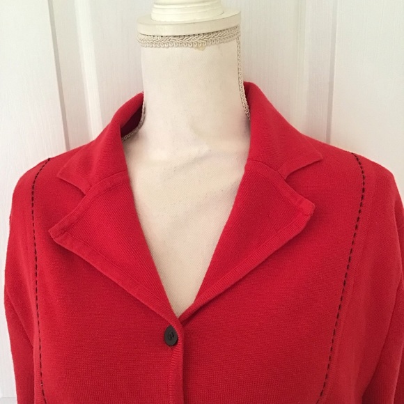 5/$25 Pendleton blazer red with black stitching XL - Picture 4 of 5